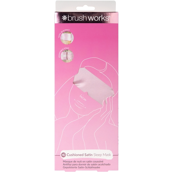 Brushworks Cushioned Satin Sleep Mask (Bild 1 von 9)