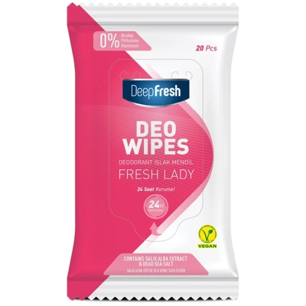 Deep Fresh Deo Wipes Fresh Lady