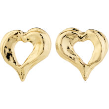 1 set - 11251-2003 TIDE Heart Earrings Gold Plated