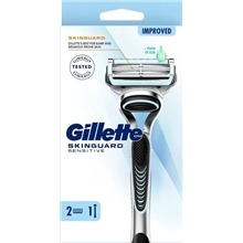 1 set - Gillette SkinGuard Sensitive Razor + 2 Blades