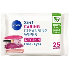 25 St/Paket - Nivea 3 in 1 Caring Cleansing Wipes