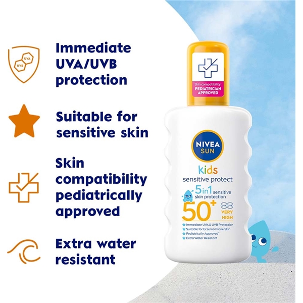 Nivea Sun Kids Sensitive Protect Spray SPF50+ (Bild 3 von 5)