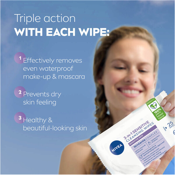 Nivea 3 in 1 Sensitive Cleansing Wipes (Bild 3 von 6)