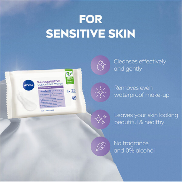 Nivea 3 in 1 Sensitive Cleansing Wipes (Bild 6 von 6)