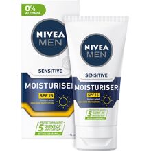 75 ml - Nivea Men Sensitive Face Moisturiser SPF15