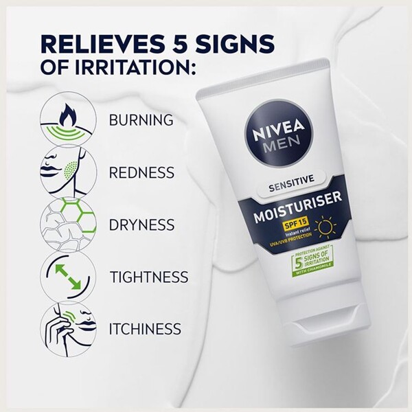 Nivea Men Sensitive Face Moisturiser SPF15 (Bild 4 von 8)