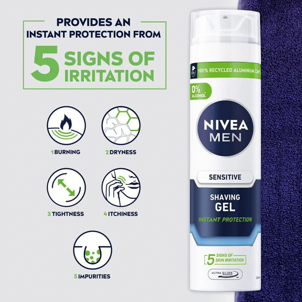 Nivea Men Sensitive Shaving Gel (Bild 3 von 7)