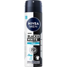 150 ml - Nivea Men Black & White Fresh Spray Deo