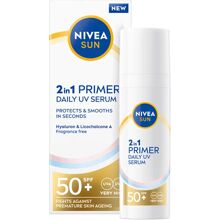 30 ml - Nivea Sun 2in1 Primer Daily UV Serum Spf 50+