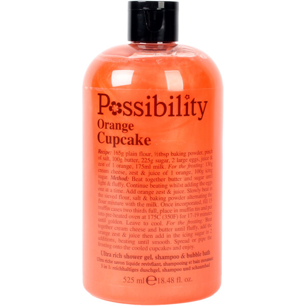 Possibility Orange Cupcake Shower 3 in 1